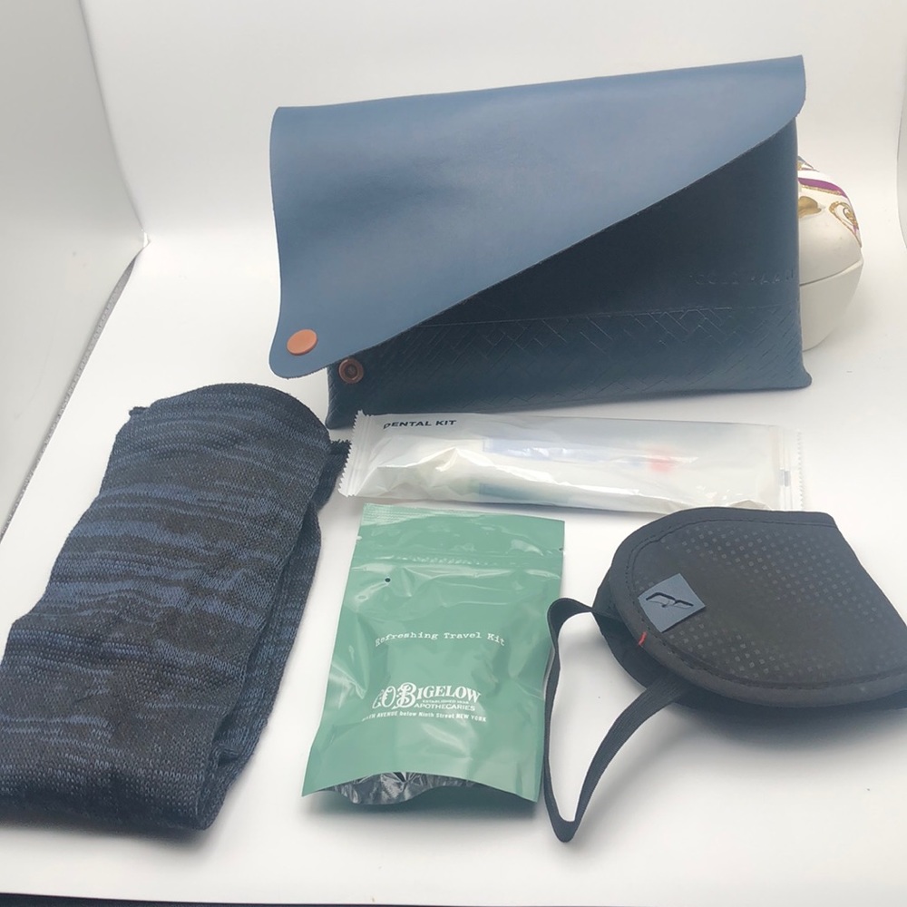 Travel Pouch - Cole Haan for American Airlines Travel Pouch Dark Blue